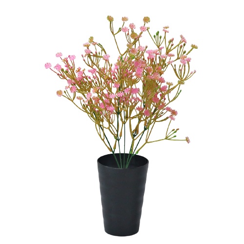 MARKAS PT49 Pot Tanaman Hias Bunga Hias Plastik Ornamen Pot Bongsai Artificial Flower Decoration