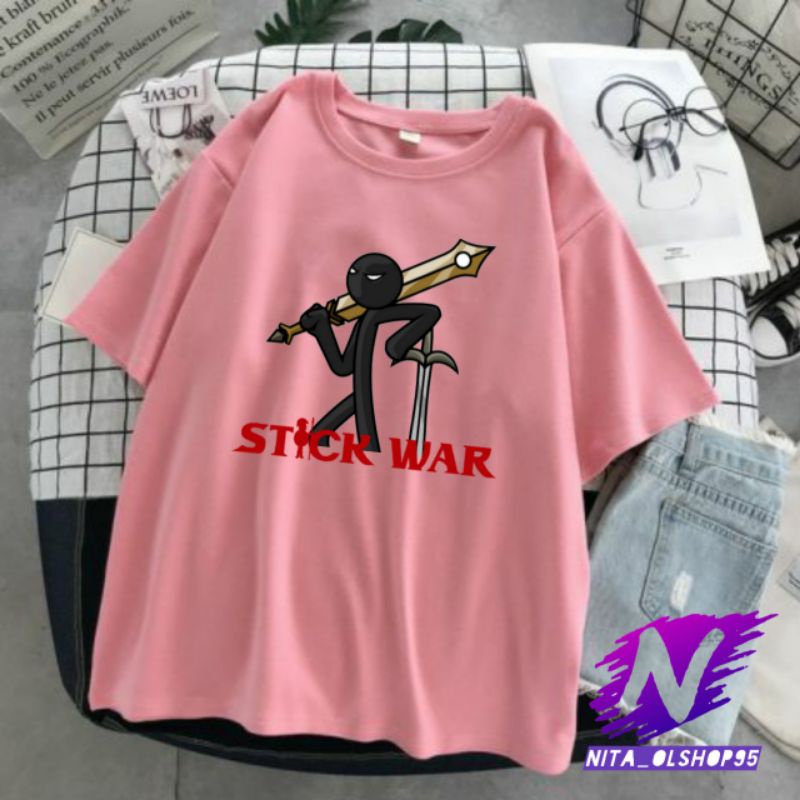 kaos stikman baju kaos anak stickwar stickman