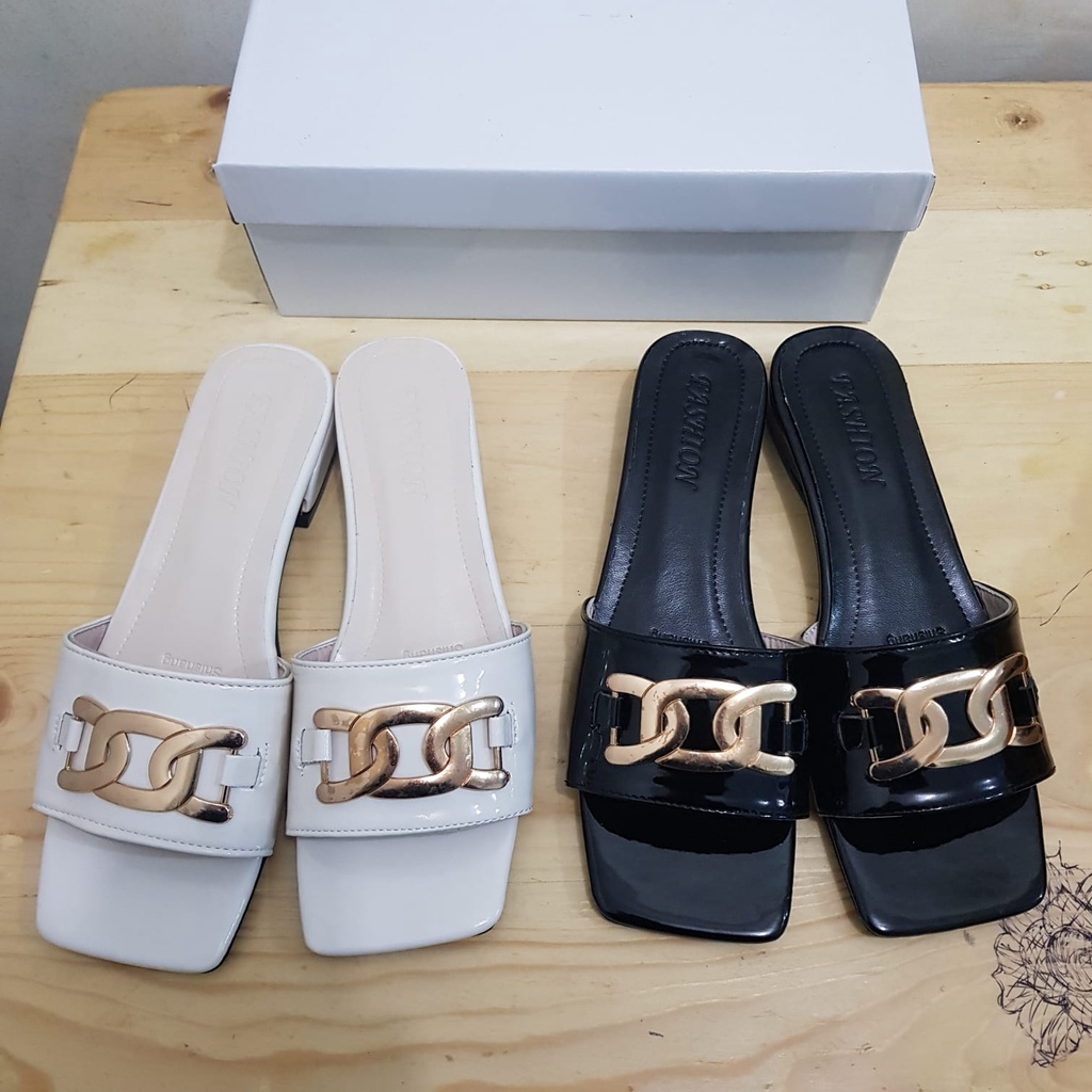 [✅BISA COD] 0227 SANDAL WANITA IMPORT HAK TAHU RENDAH (REAL PICTURE)