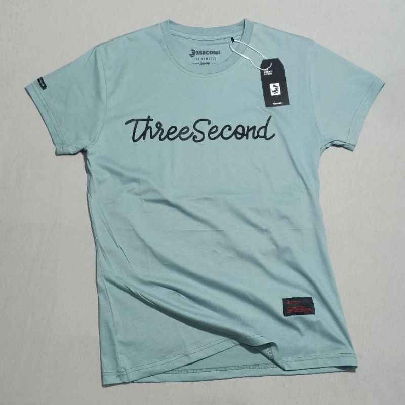 KAOS 3SECOND CEWEK BONUS STIKER BAHAN TEBAL BAJU ATASAN WANITA LENGAN PENDEK T-SHIRT WOMEN ORIGINAL BASIC BRANDED LIMITED EDITION 3