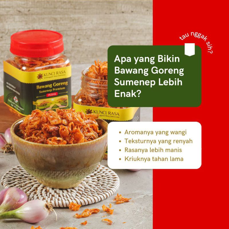

Bawang Goreng Kunci Rasa 50 Gram