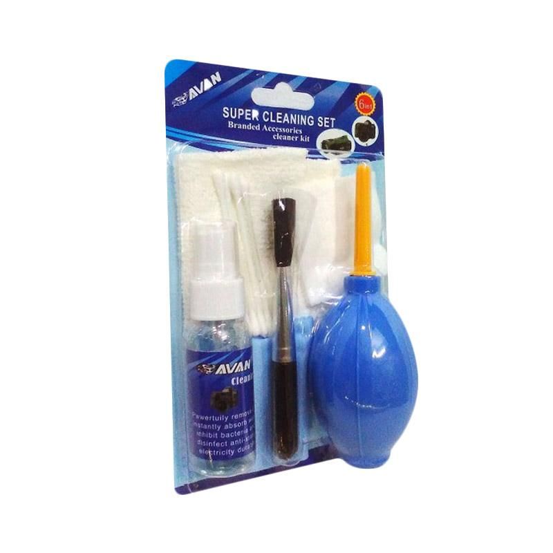 Cairan Spray Pembersih Layar Komputer,Tv,Laptop, Camera LED Cleaner Cleaning kit 6 in 1 + Pum