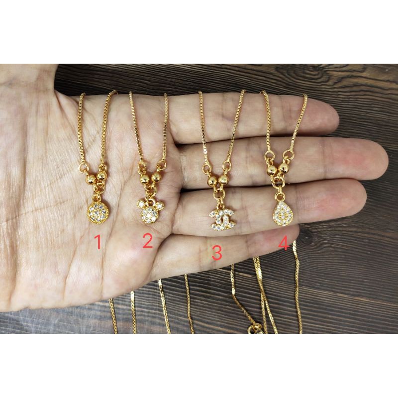 Fifi Fashion Kalung Koye Anak Perhiasan Lapis Emas D01