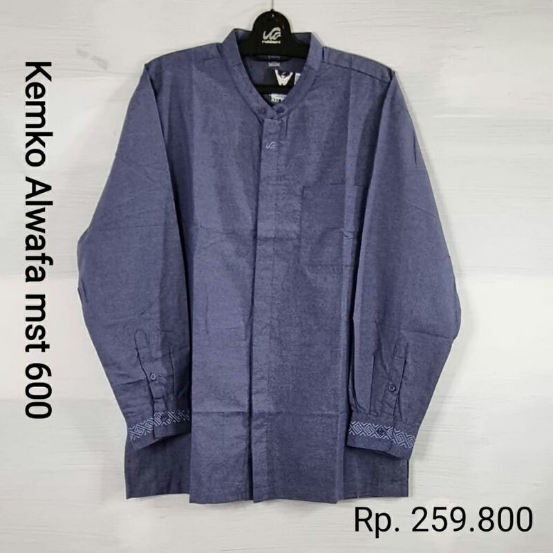 Kemko Alwafa - Koko Rabbani - Kemko Rabbani Hitam- Baju koko hitam- Kemeja Koko Hitam Rabbani