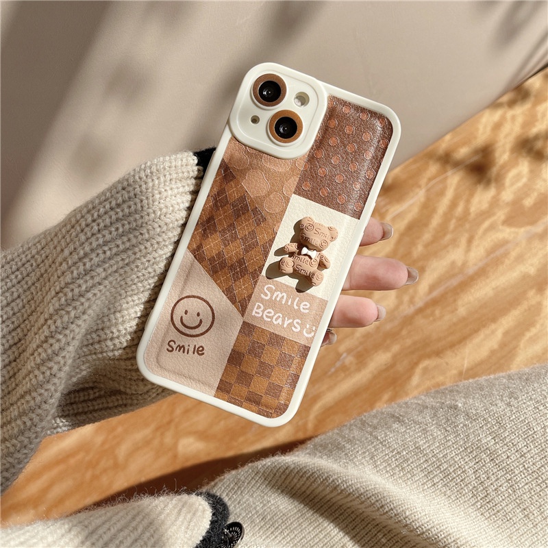 Soft Case Silikon Motif Beruang 3d Untuk IPhone 12 13 11 Pro Max X Xs Max Xr 7 8 Plus Lxsa