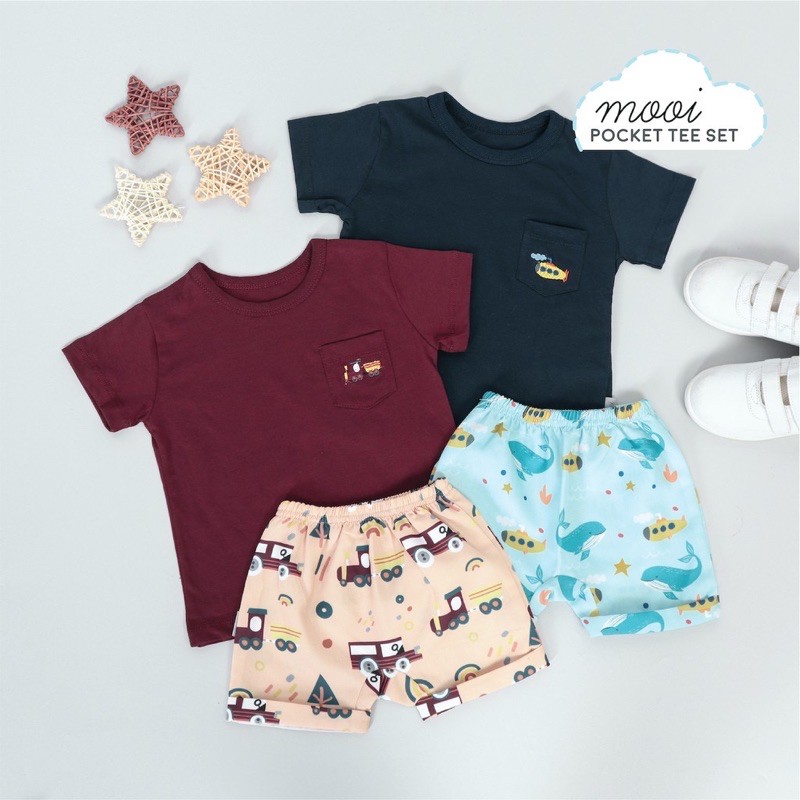 Mooi pocket tee set new