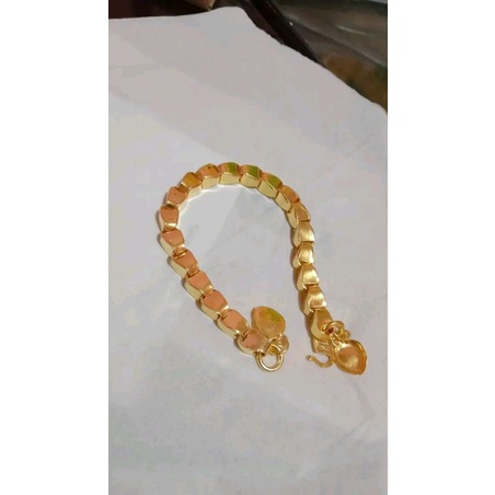 gelang padi 5suku replika lapis emas24k