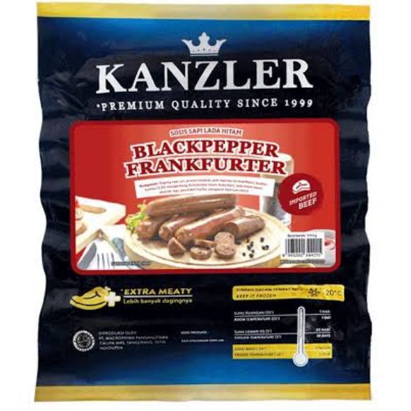 

Kanzler Beef Blackpepper Frankfurter 300gr