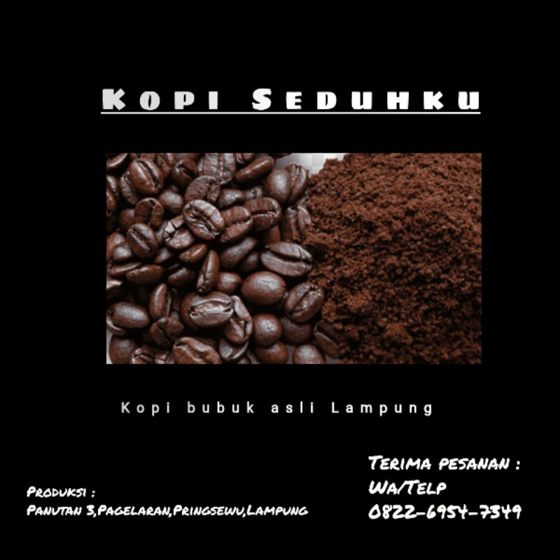 Kopi bubuk asli lampung 1kg