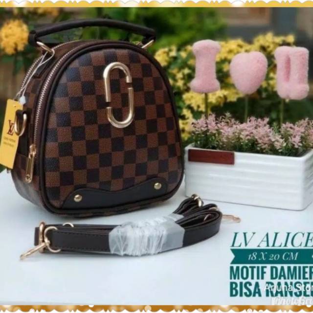 hana bag ransel tas wanita lokal ST ECILA 10 COKLAT