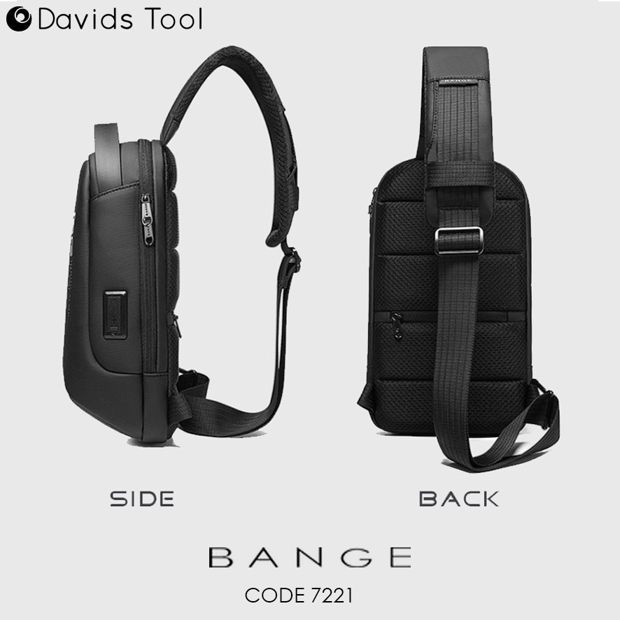 Bange Waistbag Pria Waterproof Waist Bag Original Weisbag Tas Weistbag Waisbag Premium Anti Air Original Import Distro Selempang Slempang Slingbag Cowok Casual BG7221