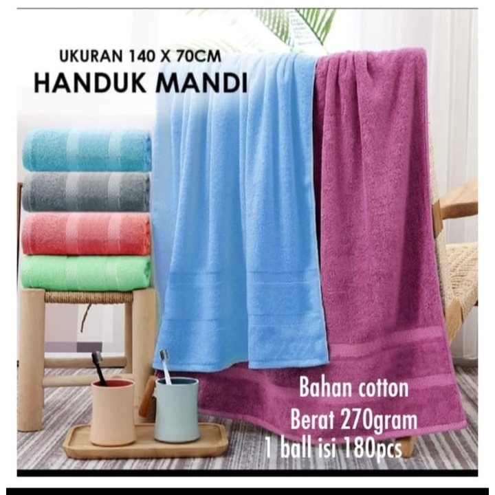 HANDUK MANDI DEWASA UKURAN 140 X 70 CM MUDAH MENYERAP AIR HANDUK MICROFIBER