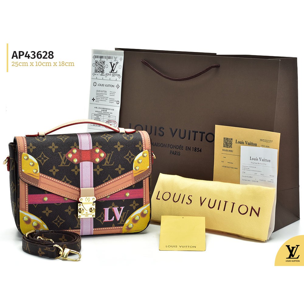 Tas LV Pochette Metis Trunk Canvas Monogram Semprem AP43628