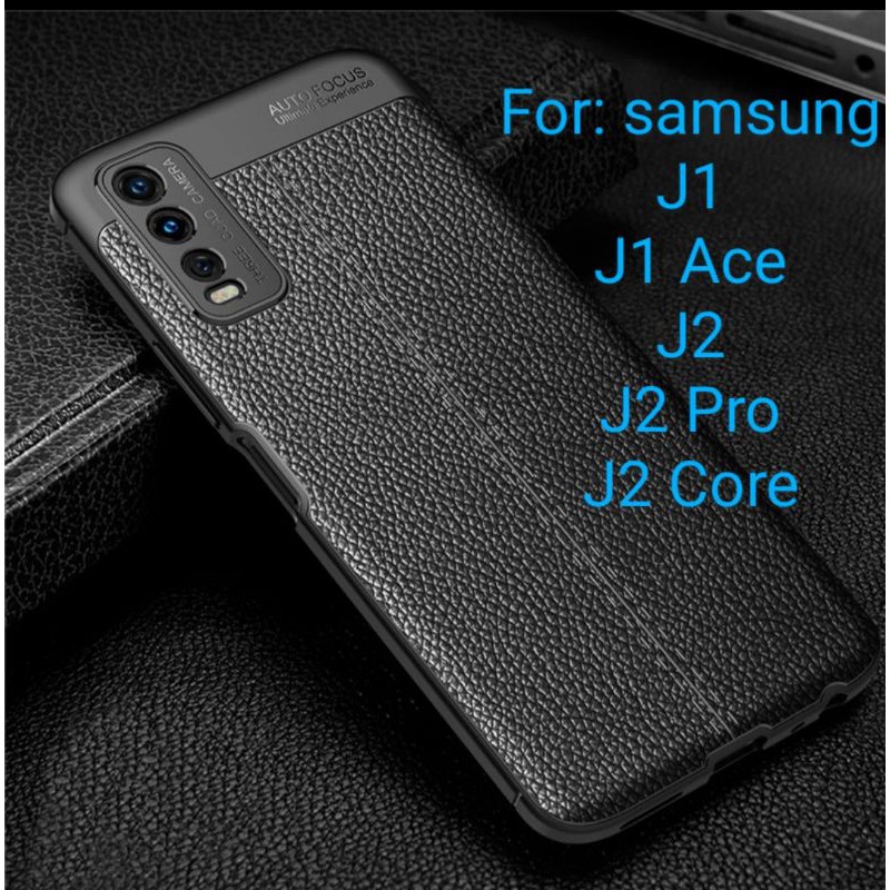 Samsung J1 J1 Ace J2 J2 pro J2 core Silicon Autofocus Leather Softcase Casing Cover TPU Kulit jeruk