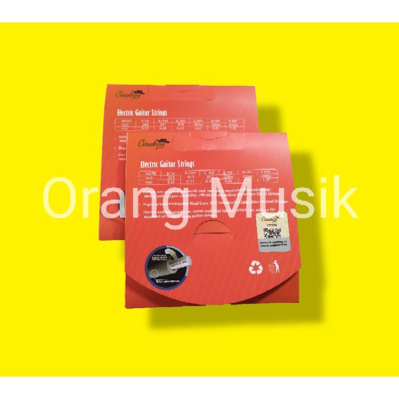 Senar Gitar Elektrik Cowboy Ukuran 09 010 Original Anti Rust Coat - Senar Cowboy Import Ukuran 0.09 0.10