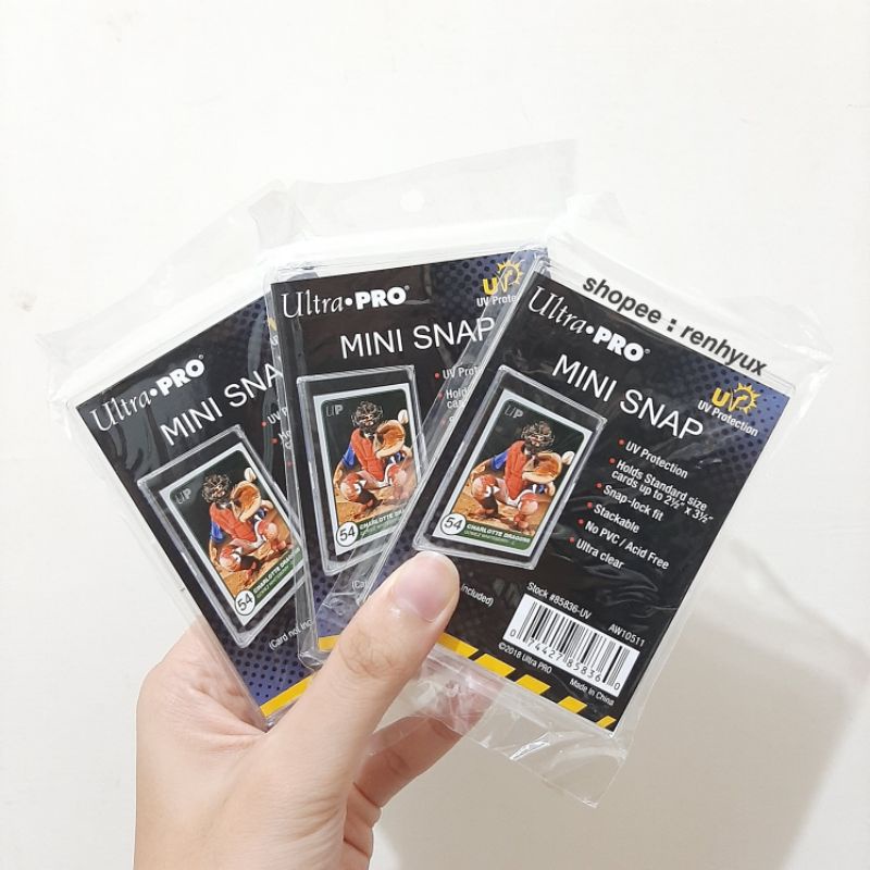 Ultra pro mini snap uv protection for photocard deco
