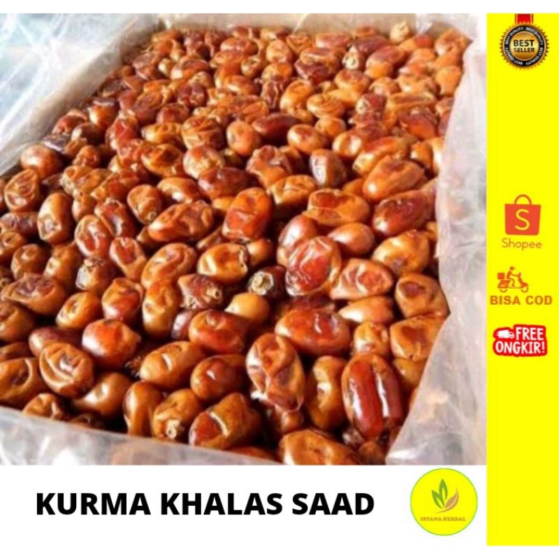 

KURMA SAAD KHALAS 1 KG/KURMA ARAB MURAH/KURMA TERLARIS