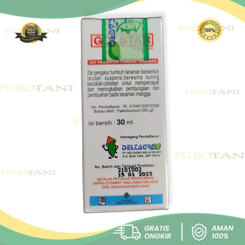 Perangsang Bunga Paclobutrazol Pupuk Buah/Zpt Golstar 250SC 30ml