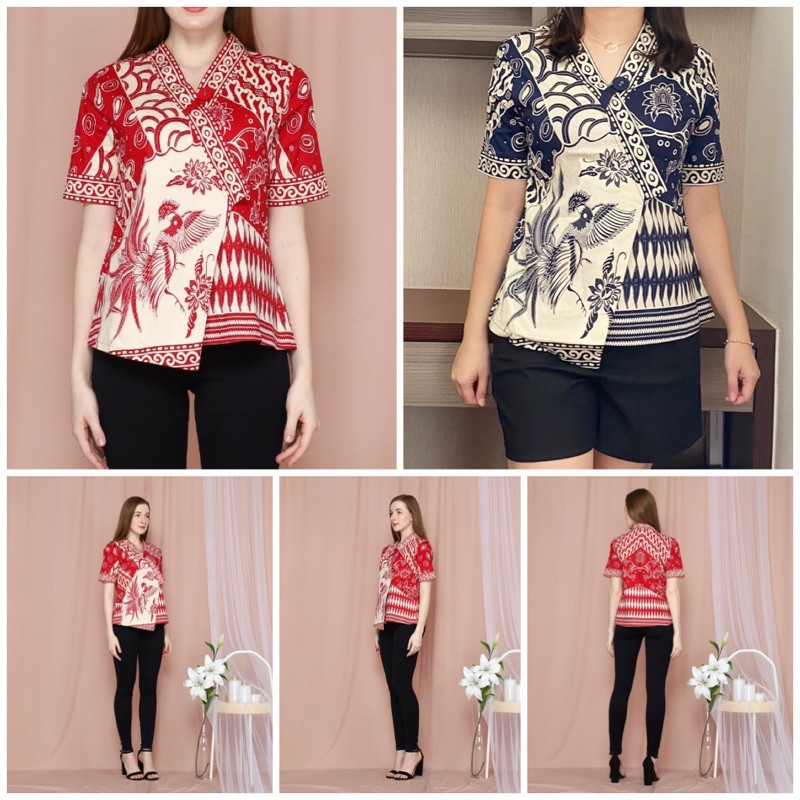 Atasan batik 267 HT/ Blouse Batik Wanita Modern