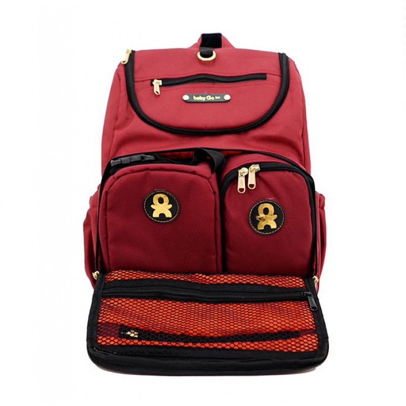 BabyGo Inc Harley Diaper Bag - Maroon