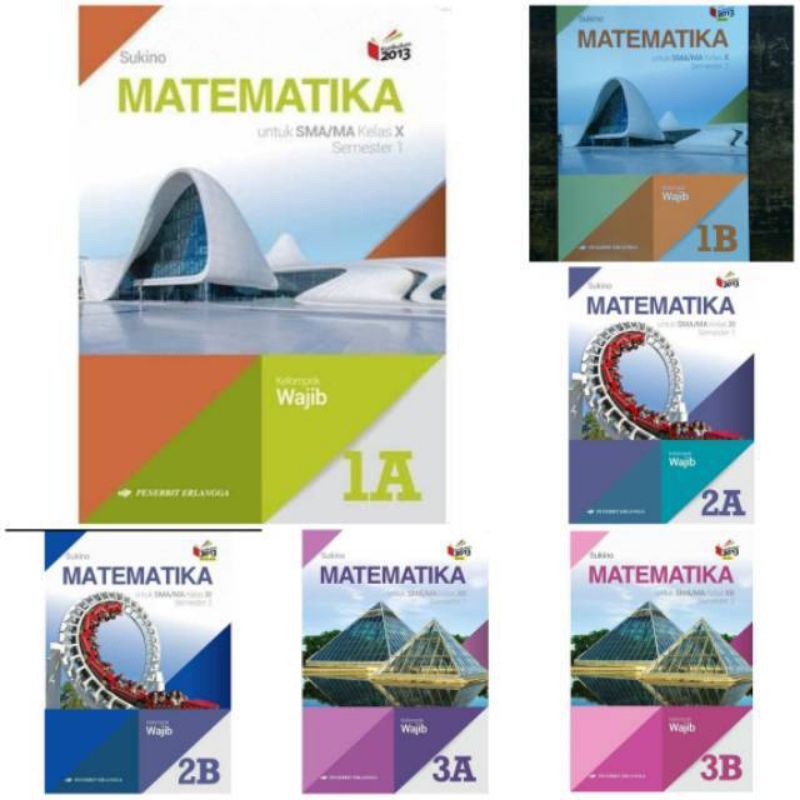 Matematika Wajib kelas 1a 1b 2a 2b 3a 3b kurikulum 2013 Revisi Sukino ERLANGGA