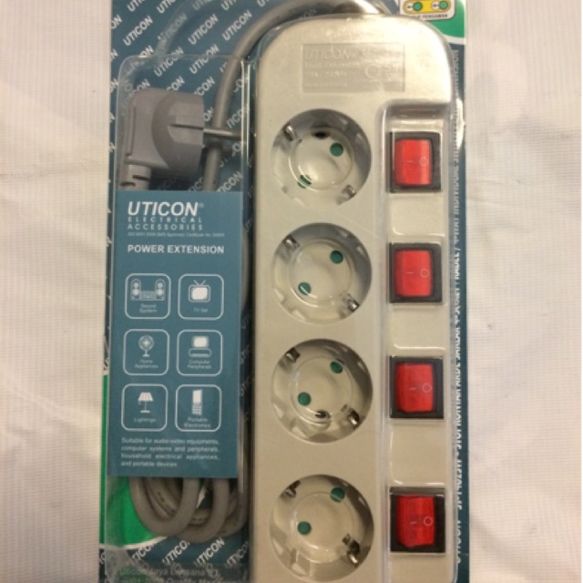 Stop kontak uticon 4 lubang st 1482 sw stop kontak dengan switch