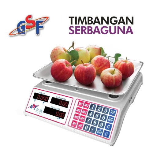 GSF G-5430 Timbangan 30 Kg Barang Laundry Sembako Digital Price Computing Scale - Berkualitas