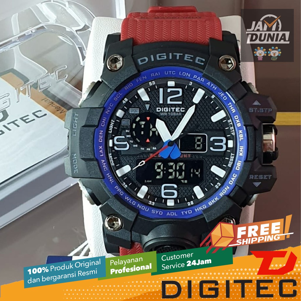 JAM DIGITEC ORIGINAL DA-2093 TMR DG 2093 DIGITEC 2093 JAM TANGAN PRIA TR RS