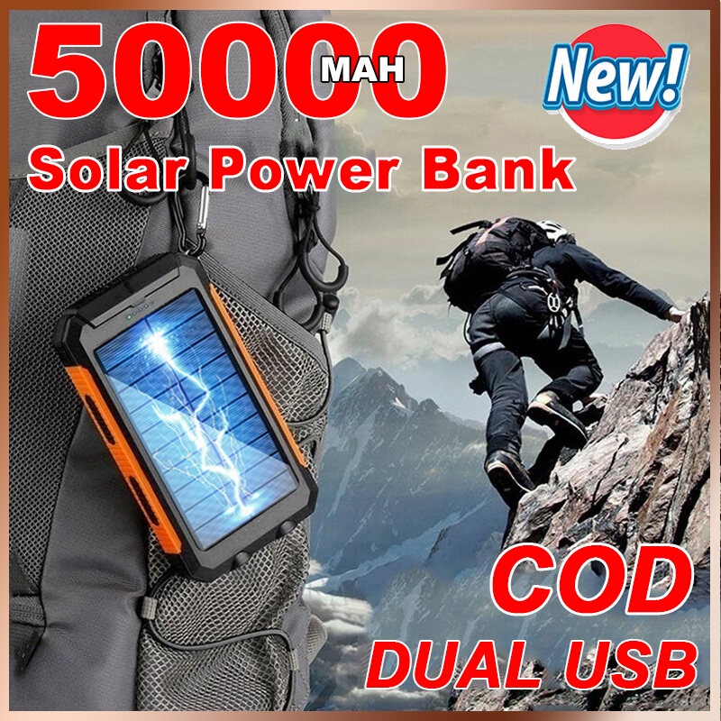 power bank 100000mah power bank 50000 mah asli original power bank terbaik 2025 solar charger powerb