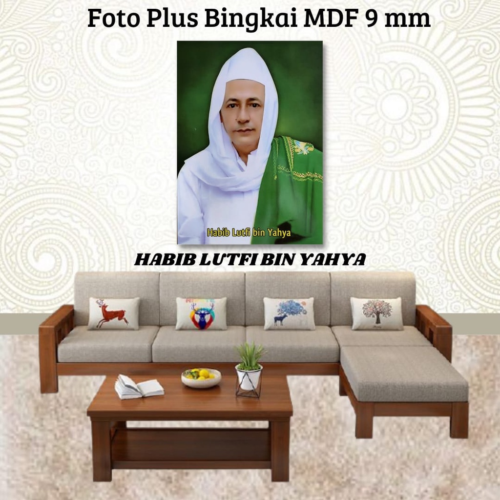 Foto Habib Plus Bingkai / Photo Ulama / Poto Habaib /ukuran 25 x 35