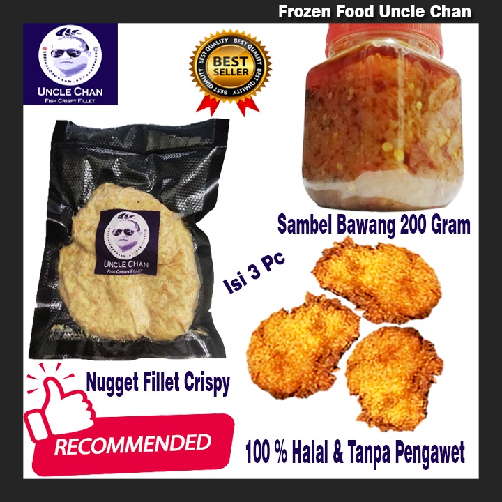 

Frozen Food Nugget Ikan Jumbo Plus Sambel Bawang Asli Uncle Chan 100%