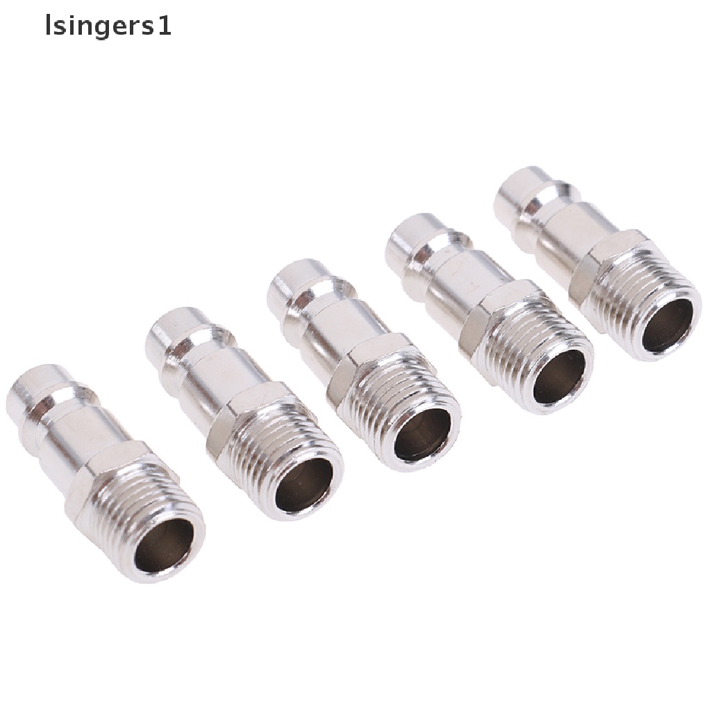 (lsingers1) 5pcs Konektor Kompresor Udara euro 1 / 4 &quot;quick release