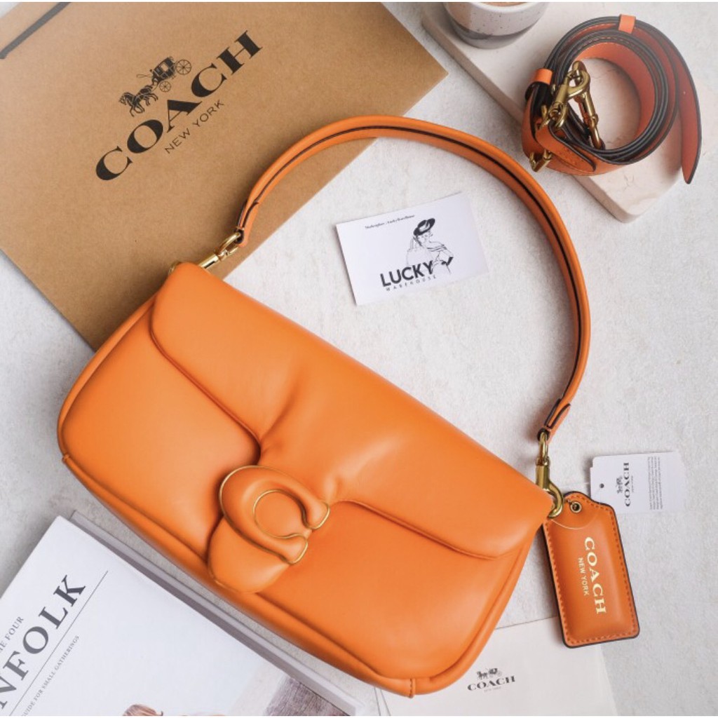 Coach Pillow Tabby Shoulder Bag 26 In Candied Orange - ORIGINAL 100%