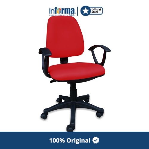 Informa Kursi Kantor - Zenia Staff Chair Red