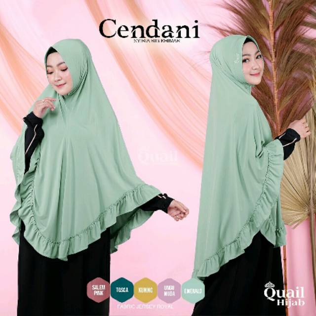 Cendani quail hijab ori murah