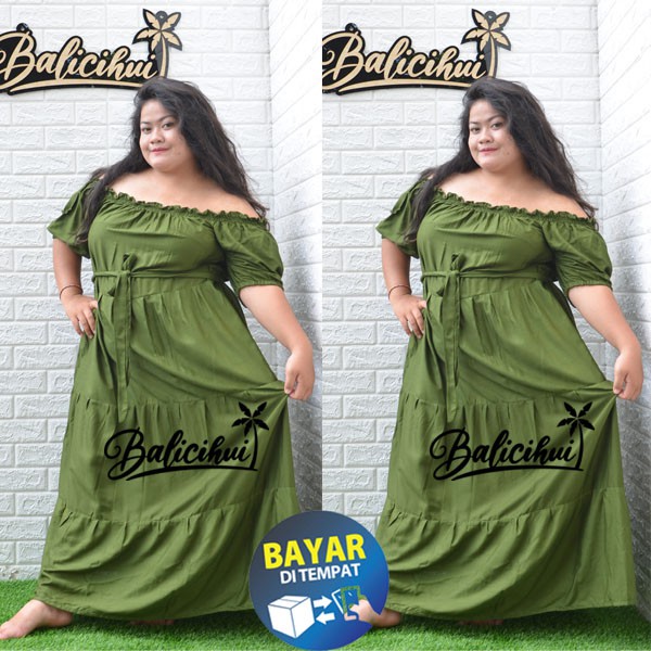 Balicihui Long Dress Jumbo Long Dress Eloise Long Dress Plus size Big Size Long Dress Bali