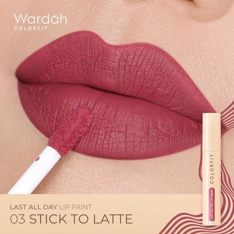 Wardah Colorfit Last All Day Lip Paint (Original ASLI 100%)