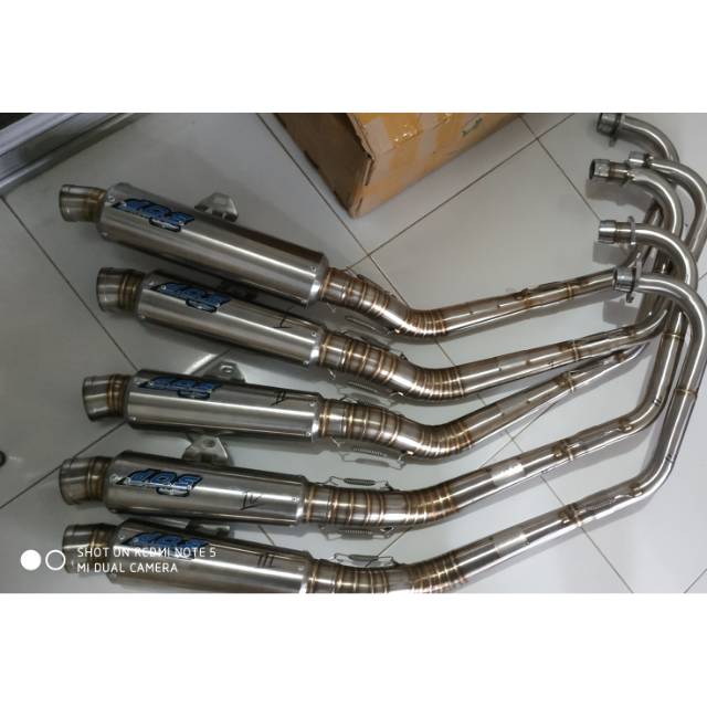 Knalpot Dos muffler original kompetisi untuk sport Honda Megapro GL tiger CB