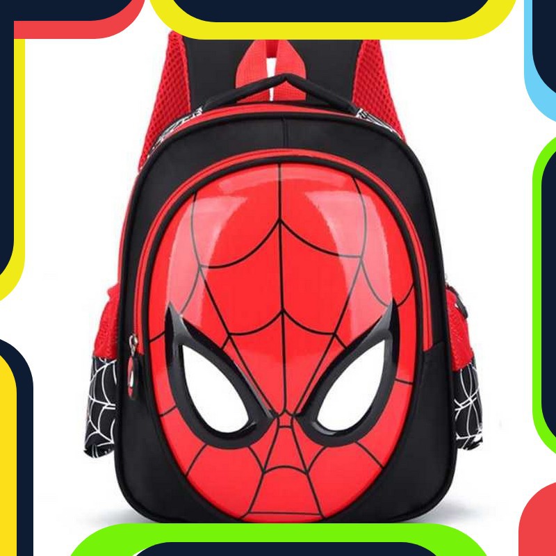 Bayar Ditempat Laris! KAFVNIE Tas Ransel Sekolah Anak Backpack Model Spiderman - 1801