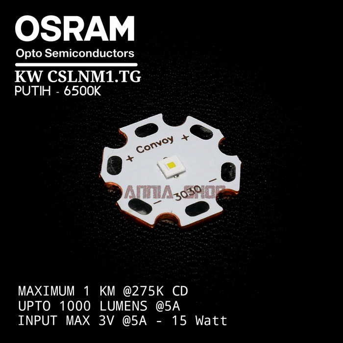 Senter Osram Led Emitter Kw Cslnm1.Tg Tembaga Copper 20Mm White Putih