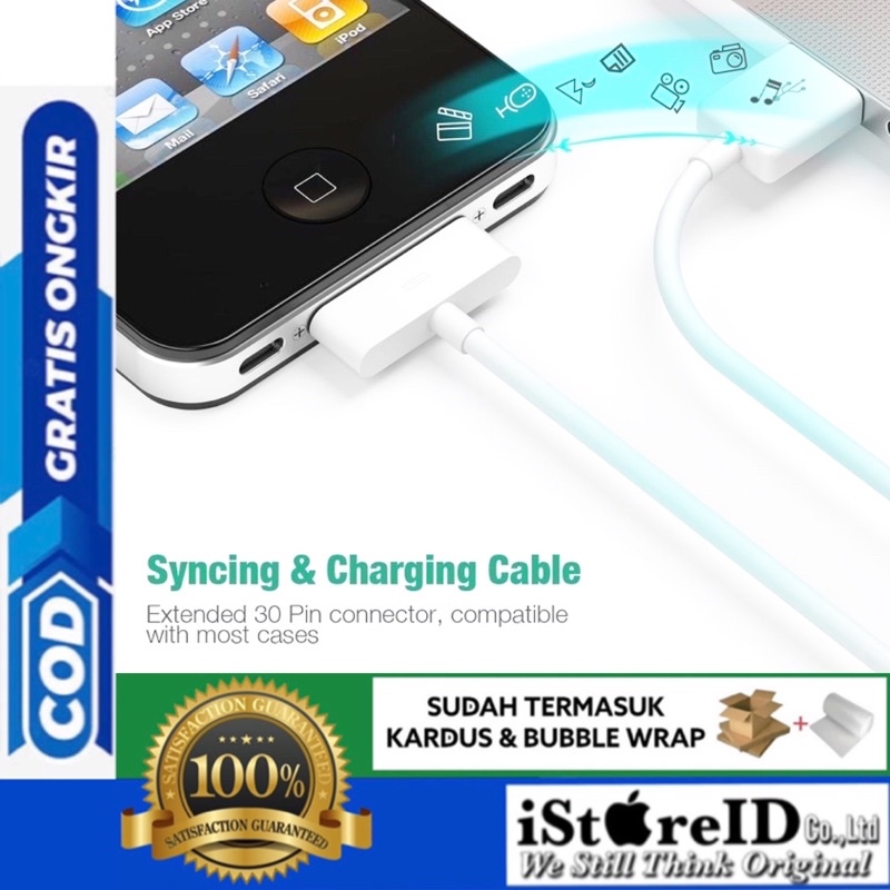 Kabel iPod Touch USB Charger Sync Original Bergaransi