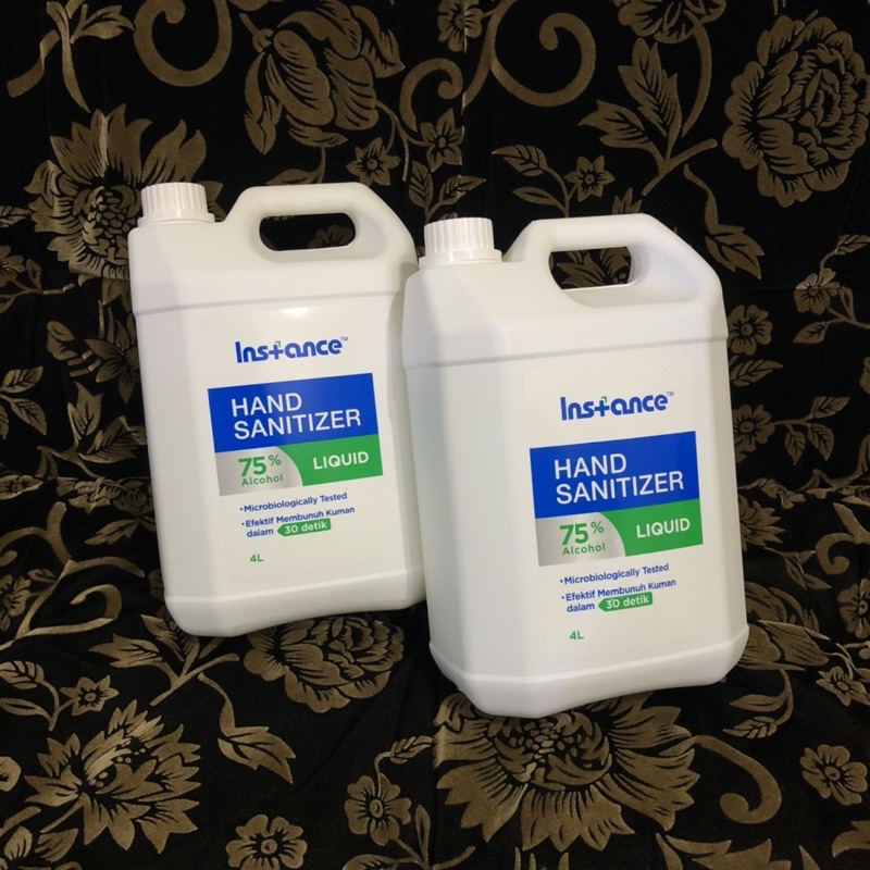 INSTANCE Hand Sanitizer Cair / Liquid / Refill Spray 4 Liter bukan 5 L