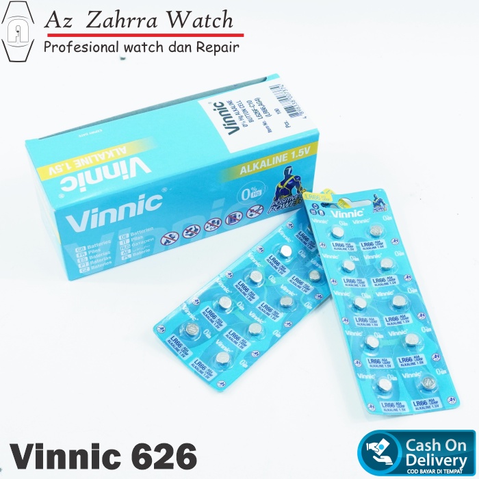 BATRE BATERAI BATTERY JAM TANGAN Vinnic SR626SW SR 626 SW 377  LR66 AG4 L626F Sr 626 Kancing