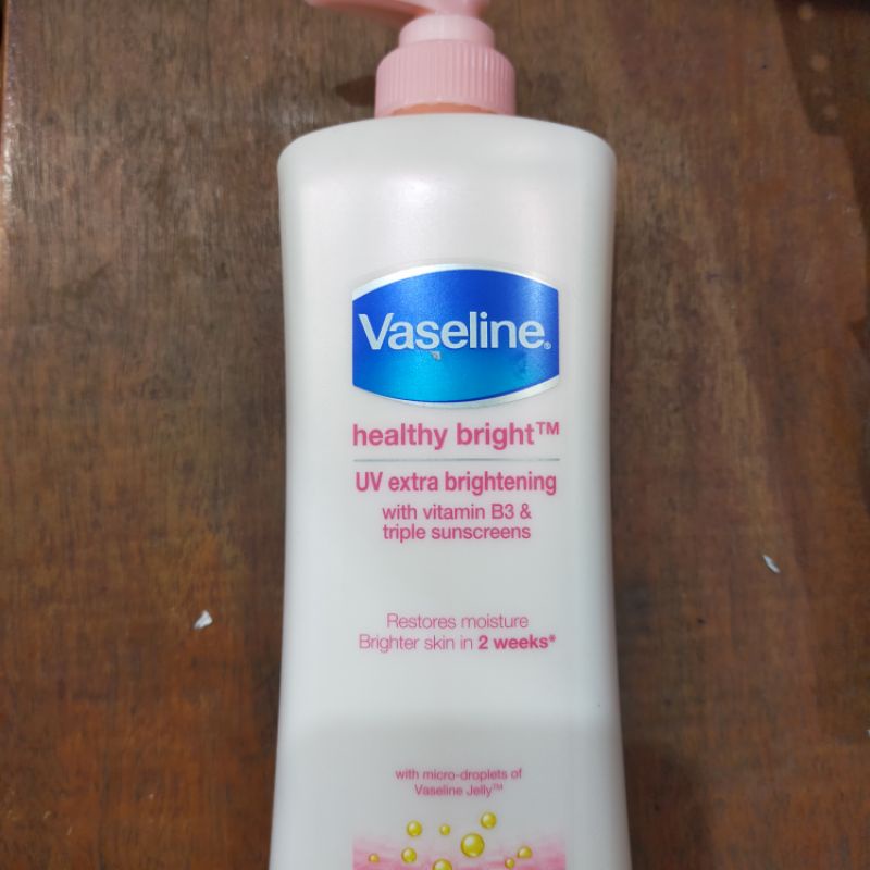 vaseline body lotion pump healthy bright 400ml