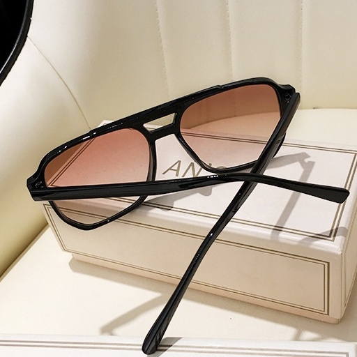 Kacamata Hitam Model double beam Gaya Retro