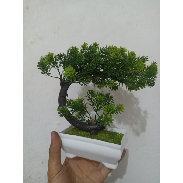 GS8 Hiasan Pohon Tanaman Artificial Plants Decoration Bonsai Model Longsu Style - JM10 Fleur Gr