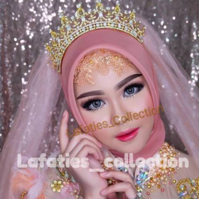 Wedding crown mahkota tiara pengantin hiasan  kepala  rambut 