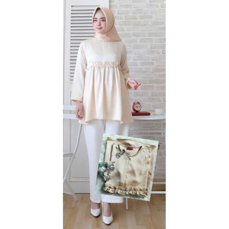 blouse atasan wanita ibu hamil menyusui pesta premium ZRN05-baju ibu hamil dan menyusui