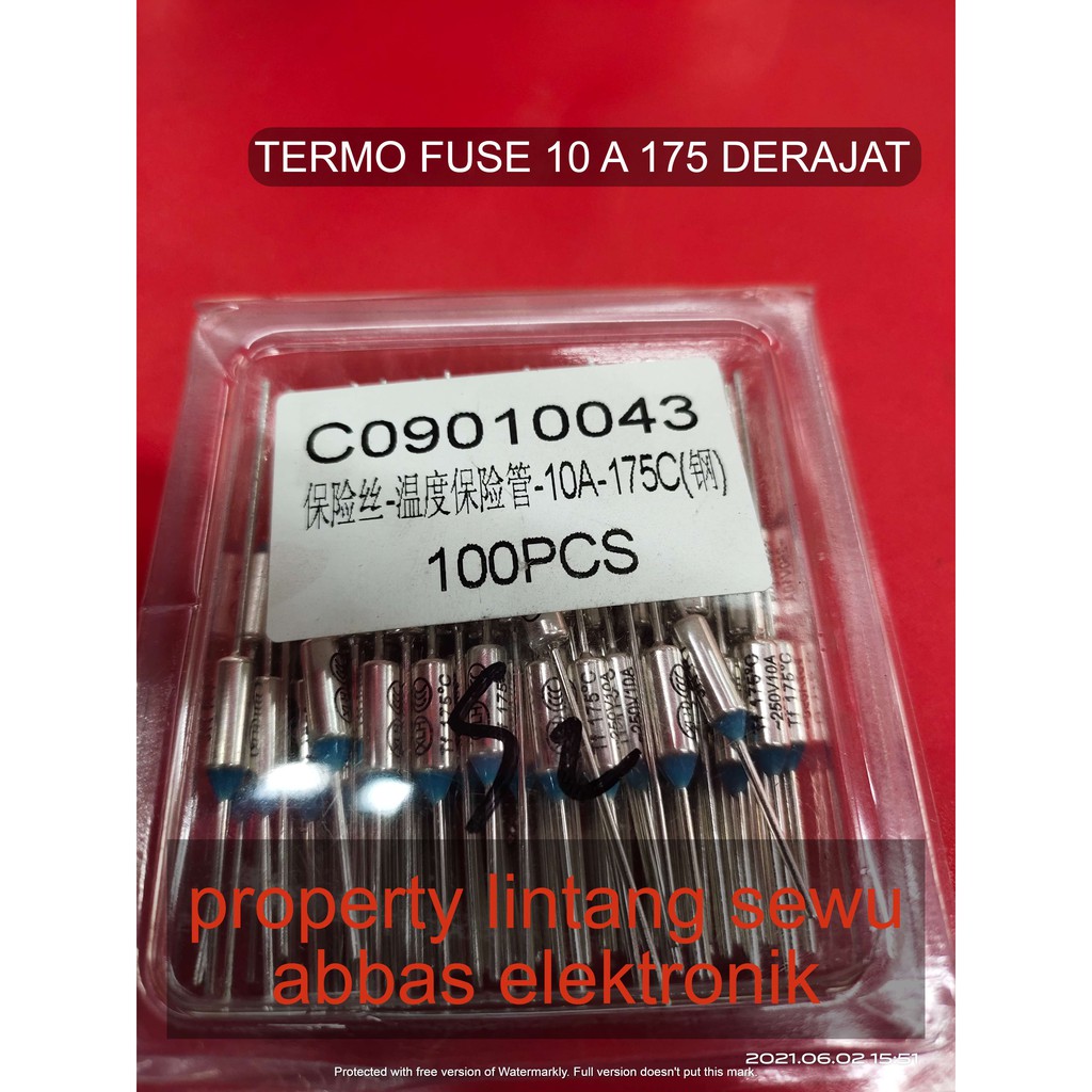 TERMOFUSE THERMOFUSE 10A 175 DERAJAT