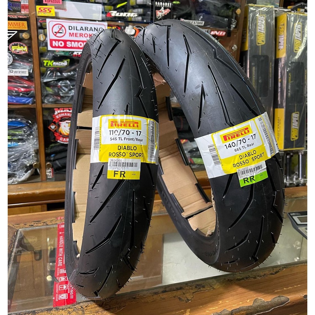 Ban Supermoto Pirelli Diablo Rosso Sport 110/70 & 140/70 Ring 17